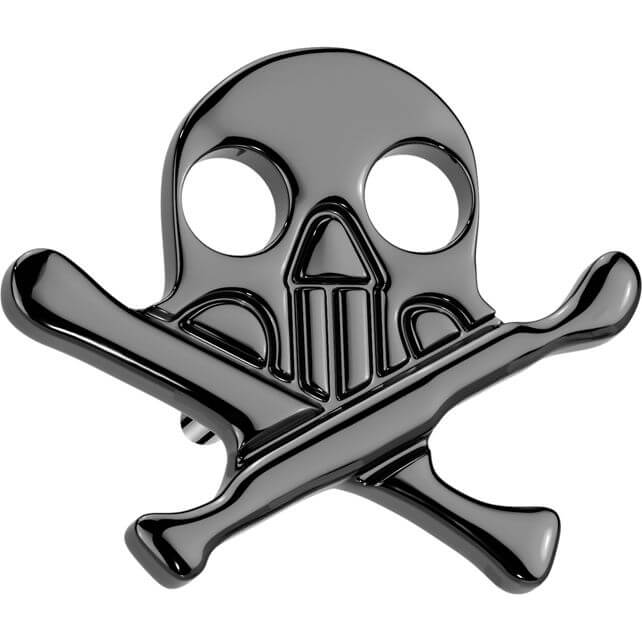 Titanium top skull with crossbones Push-In - Image 5