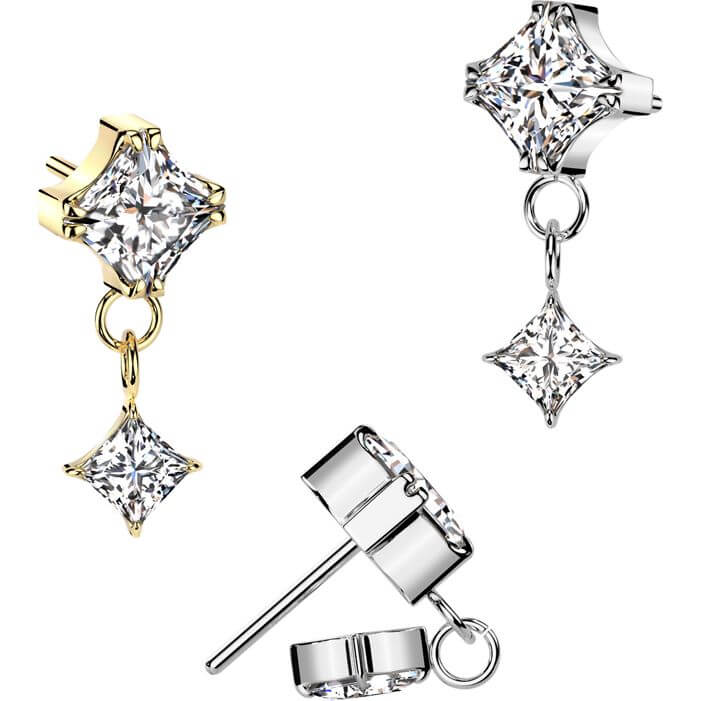 Titanium zirconia prong setting dangle Push-In - Image 3