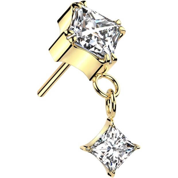 Titanium zirconia prong setting dangle Push-In - Image 4