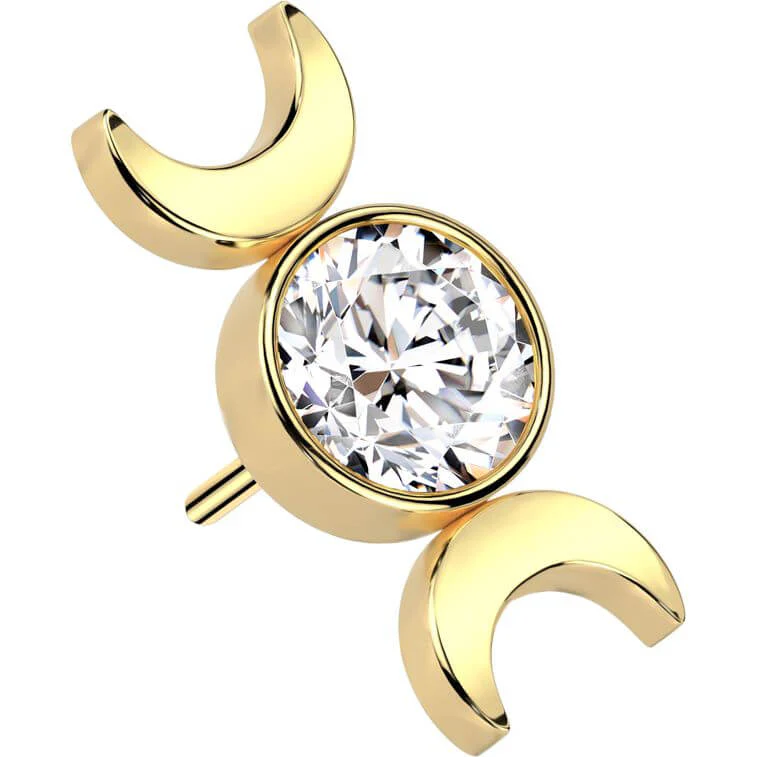 Titanium top moon zirconia bezel setting Push-In - Image 5