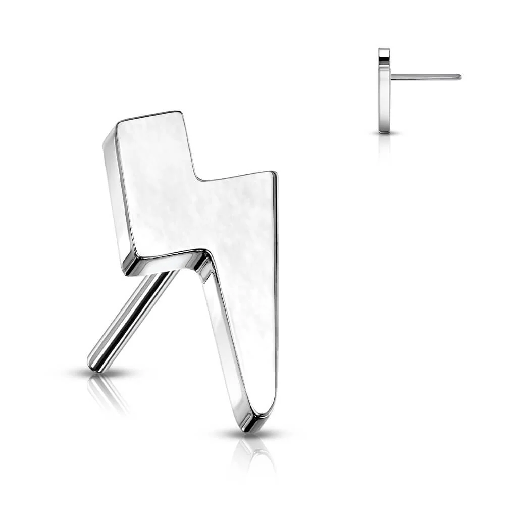 Titanium top flat lightening bolt Push-In - Image 8