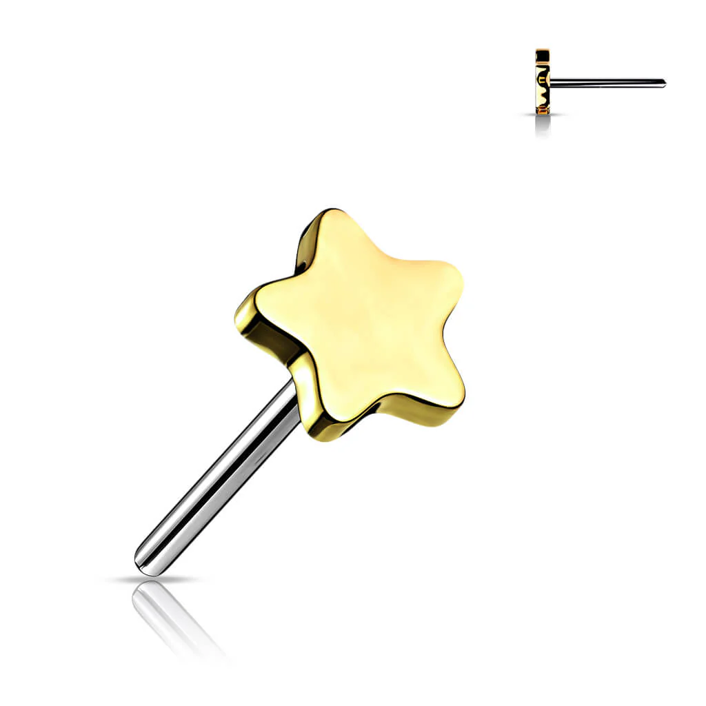 Titanium Top Flat Star Push-In - Image 2