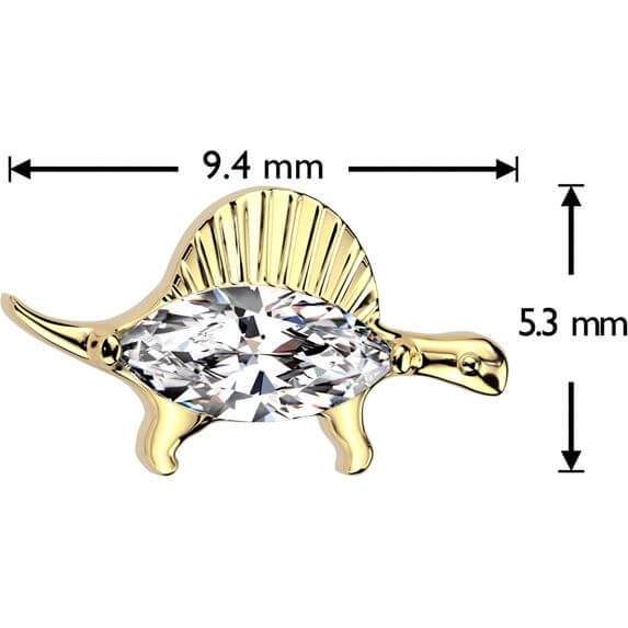 Titanium dinosaur zirconia Push-In - Image 2