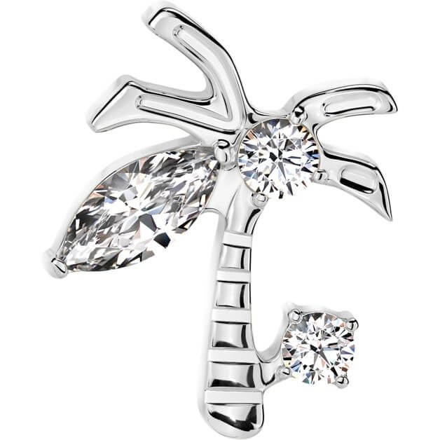 Titanium palm tree zirconia Push-In - Image 5