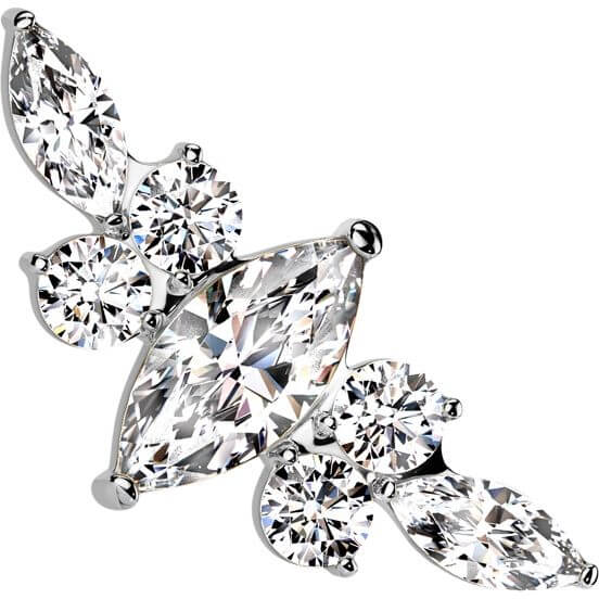 Titanium zirconia marquise cut Push-In - Image 5