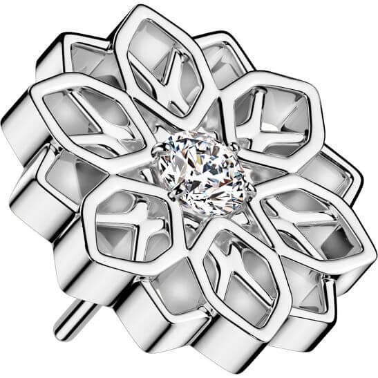 Titanium top lotus flower zirconia Push-In - Image 5