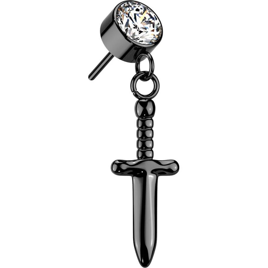 Titanium top zirconia sword dangle Push-In - Image 4