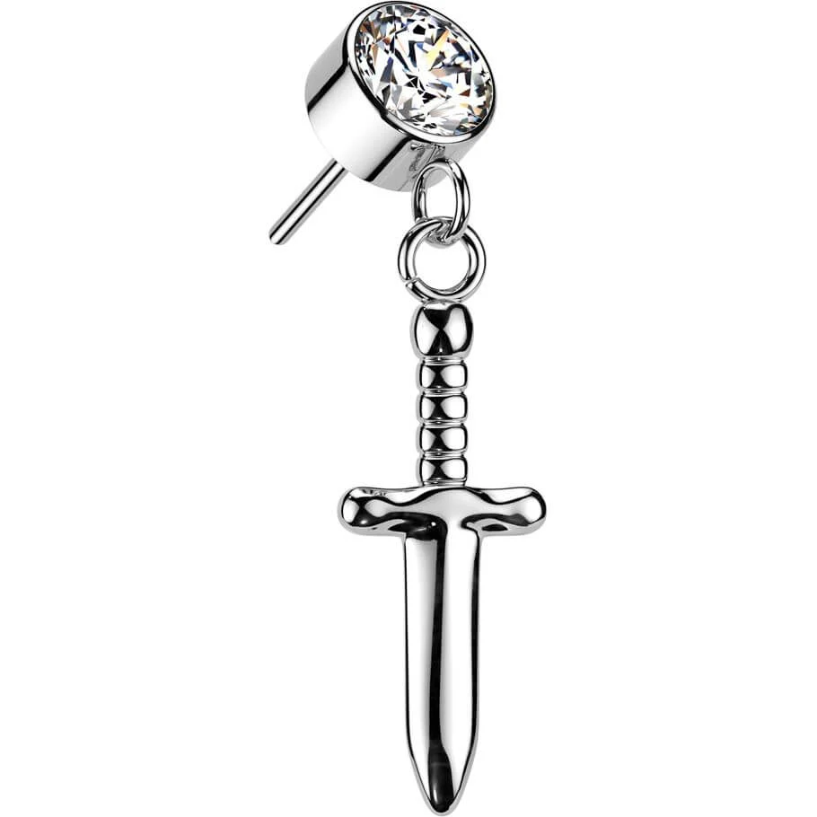 Titanium top zirconia sword dangle Push-In - Image 6