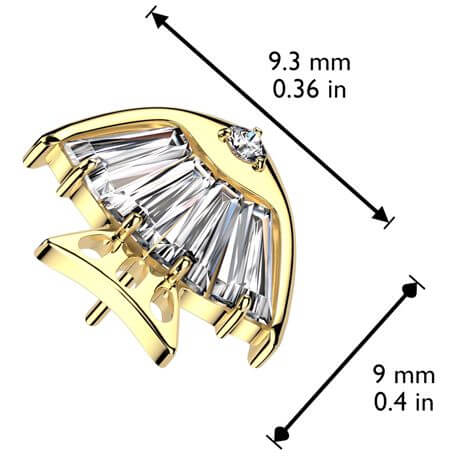 Titanium top fish zirconia Push-In - Image 2