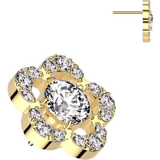 Titanium top flower zirconia Push-In - Image 3