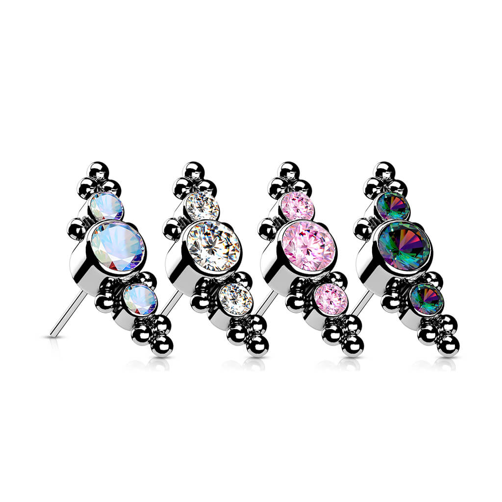 Titanium top 3 zirconias with balls Push-In - Image 5