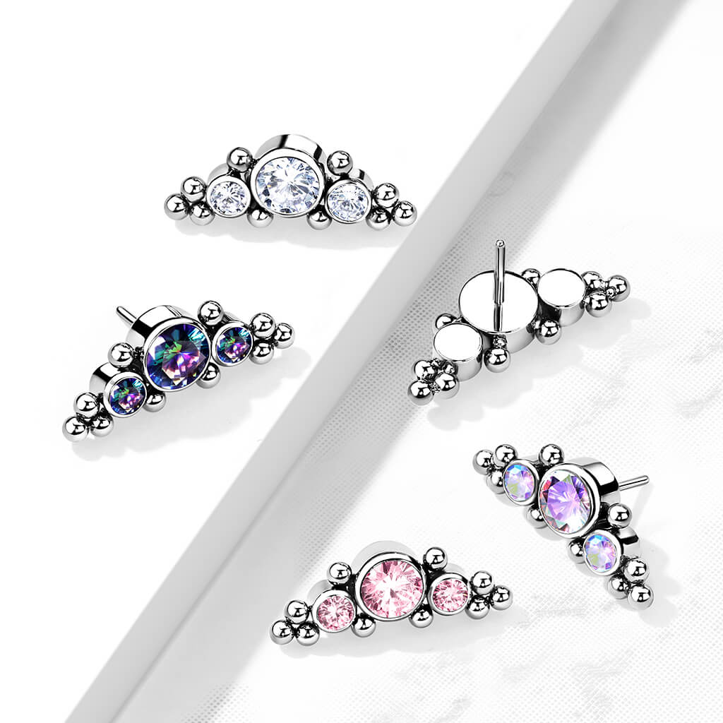 Titanium top 3 zirconias with balls Push-In - Image 7