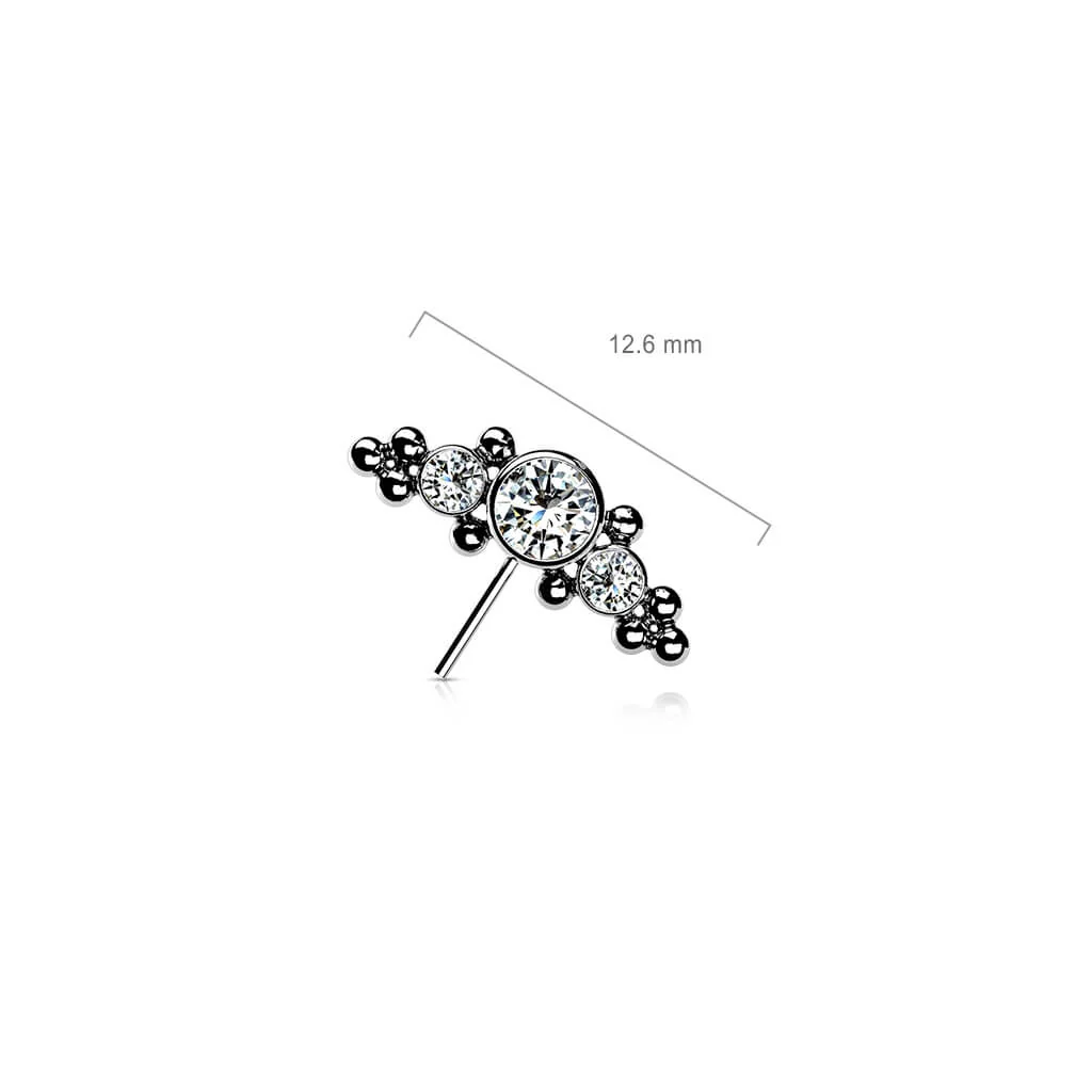 Titanium top 3 zirconias with balls Push-In - Image 3