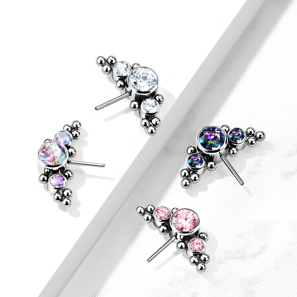 Titanium top 3 zirconias with balls Push-In - Image 7