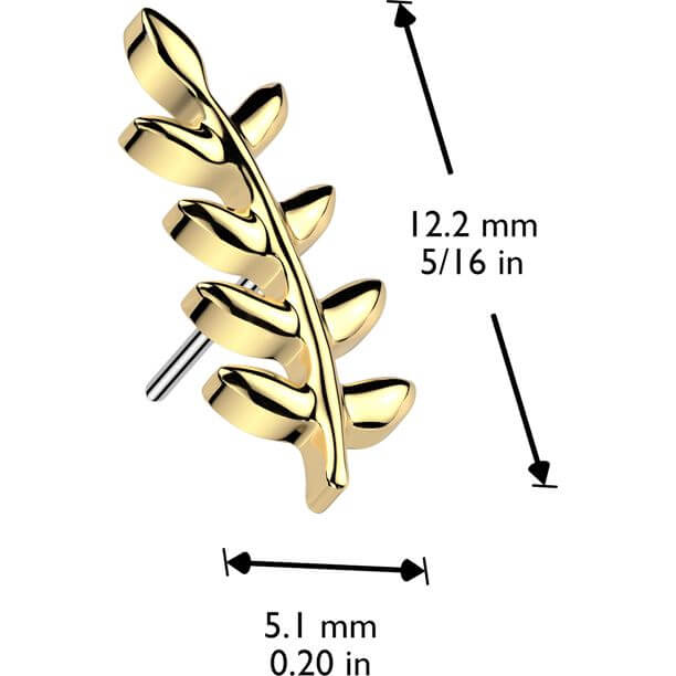 Titanium top leaf Push-In - Image 2