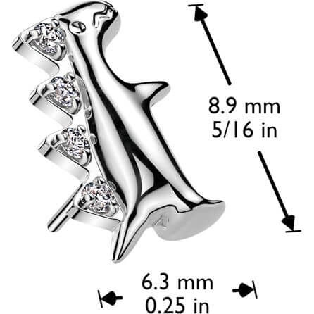 Titanium top dinosaur zirconia Push-In - Image 2