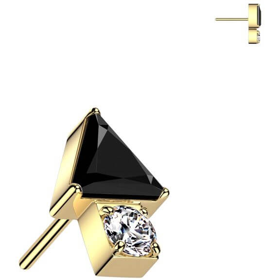 Titanium top triangle arrow zirconia Push-In - Image 3