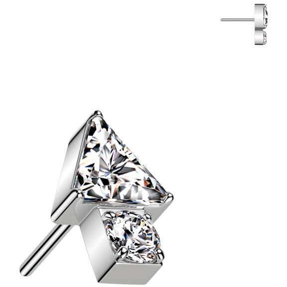 Titanium top triangle arrow zirconia Push-In - Image 5
