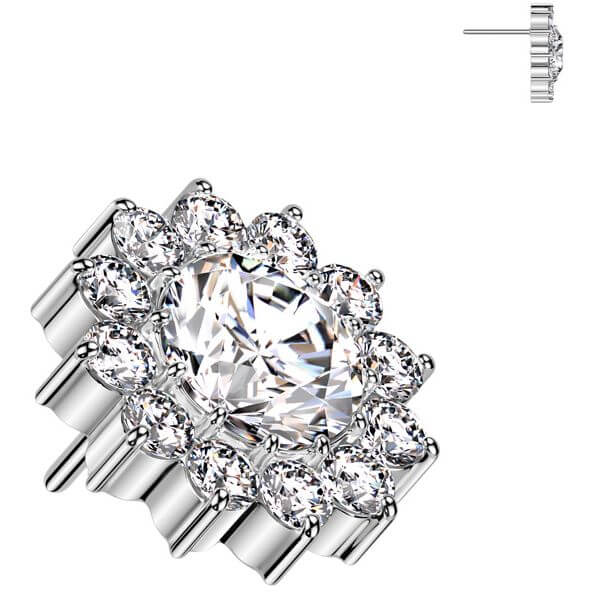 Titanium top flower zirconia Push-In - Image 5