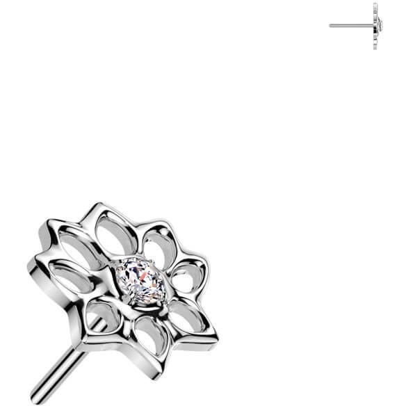 Titanium top lotus flower zirconia Push-In - Image 4