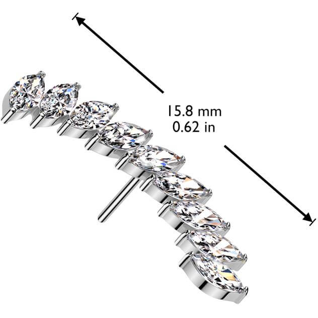 Titanium top long curved zirconias Push-In - Image 2