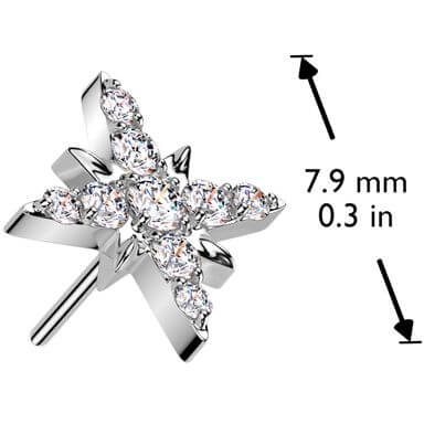 Titanium top starburst Push-In - Image 2