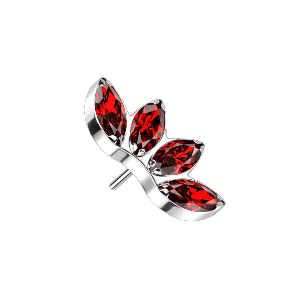 Titanium top marquise cut zirconias Push-In - Image 9