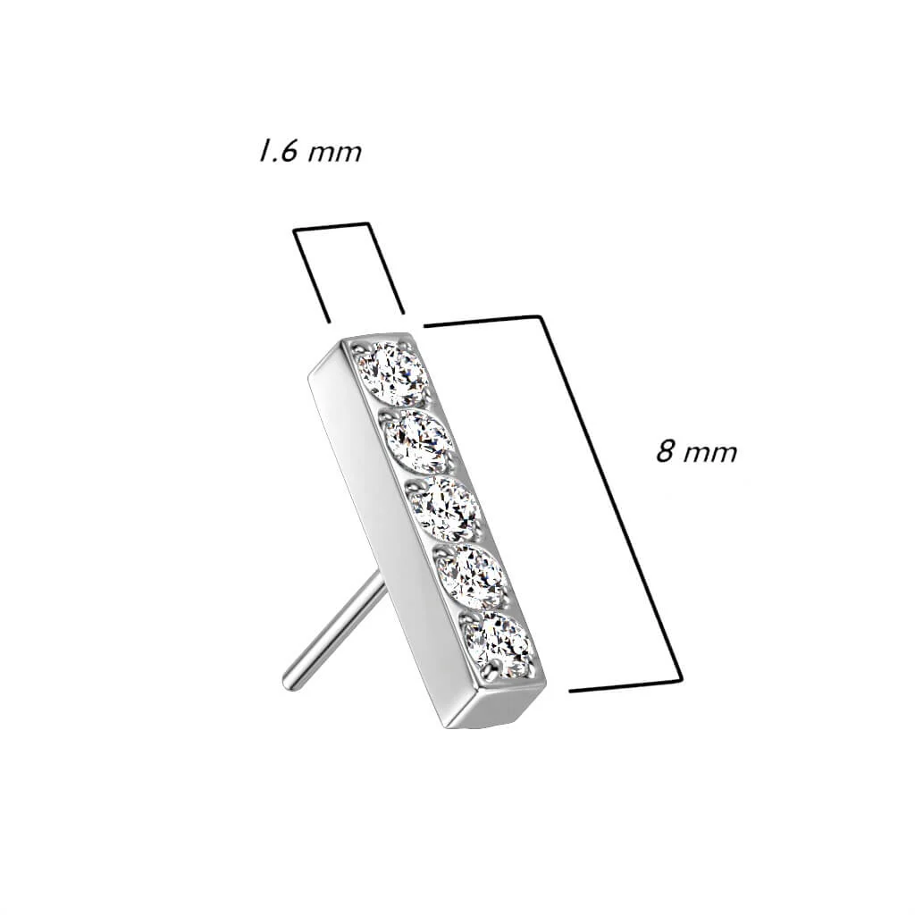 Titanium Top Bar Zirconias Push-In - Image 3