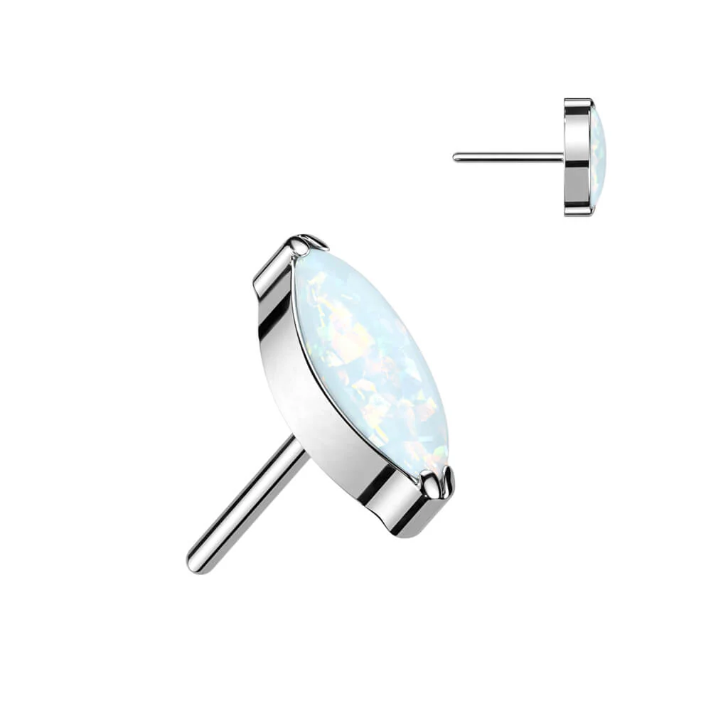 Titanium Top Marquise Cut Zirconia Push-In - Image 15