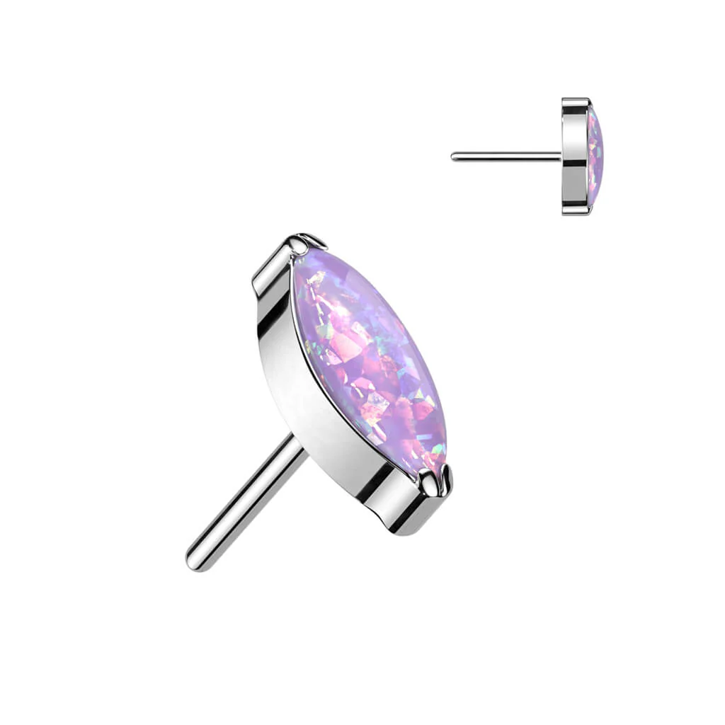 Titanium Top Marquise Cut Zirconia Push-In - Image 16