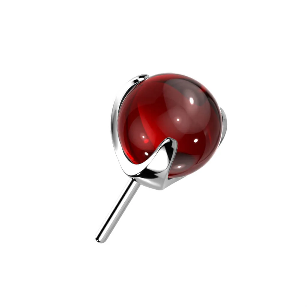Titanium top glass ball claw setting Push-In - Image 4