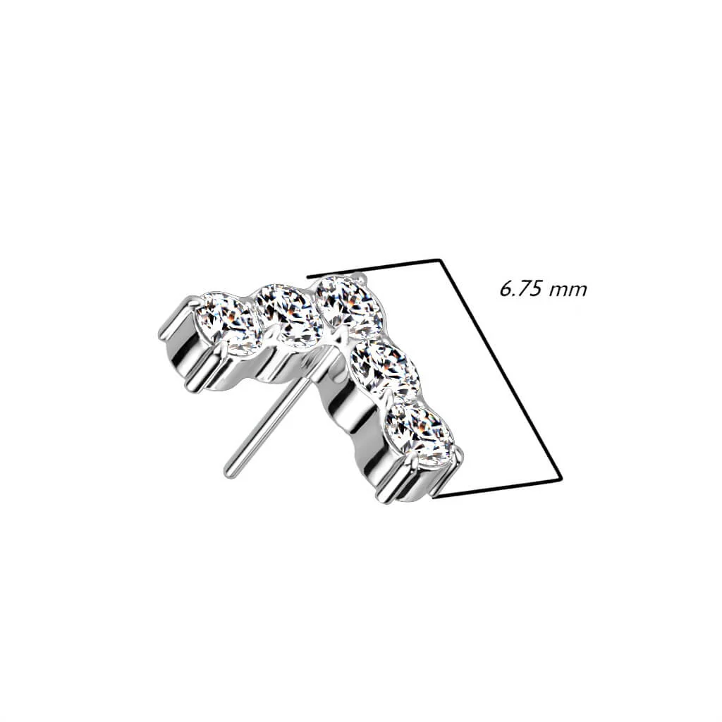Titanium Top L-shaped Zirconia Push-In - Image 3