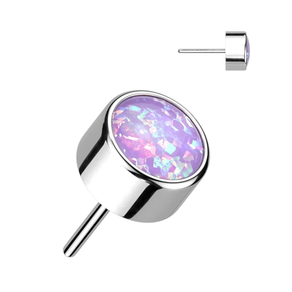 Titanium top zirconia opal bezel setting Push-In - Image 11
