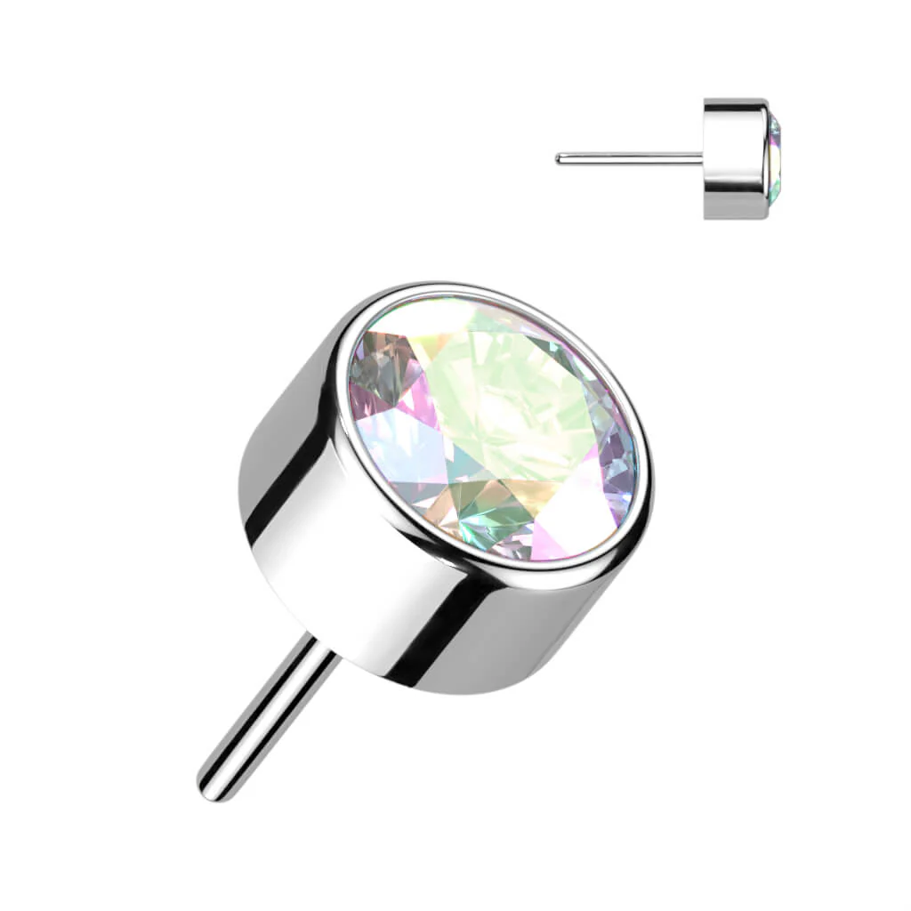 Titanium top zirconia opal bezel setting Push-In - Image 2