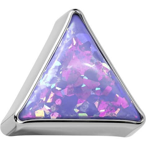 Titanium top triangle bezel setting opal Push-In - Image 7