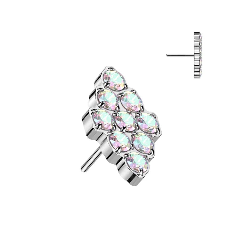 Titanium Top Diamond Shape Zirconias Push-In - Image 2