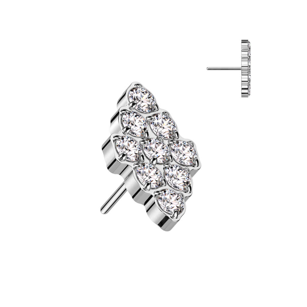 Titanium Top Diamond Shape Zirconias Push-In - Image 3
