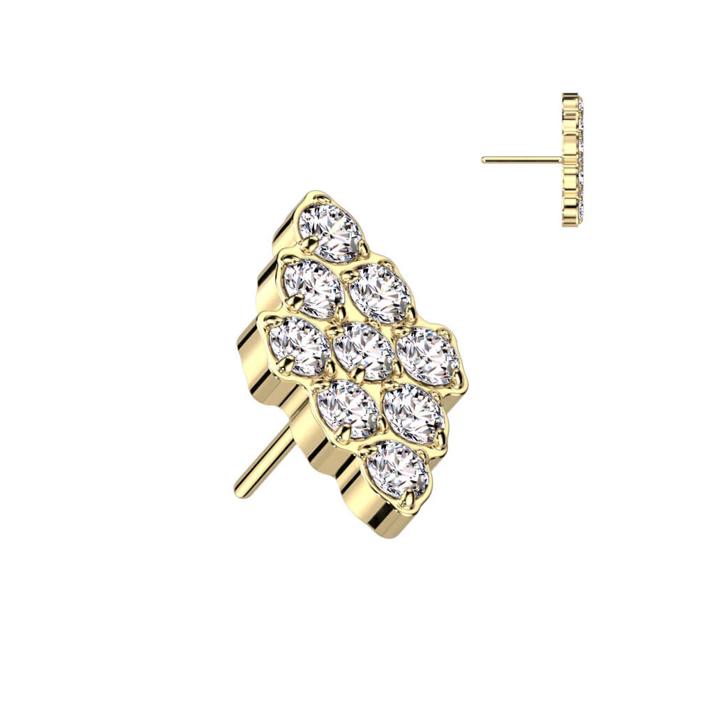 Titanium Top Diamond Shape Zirconias Push-In - Image 4