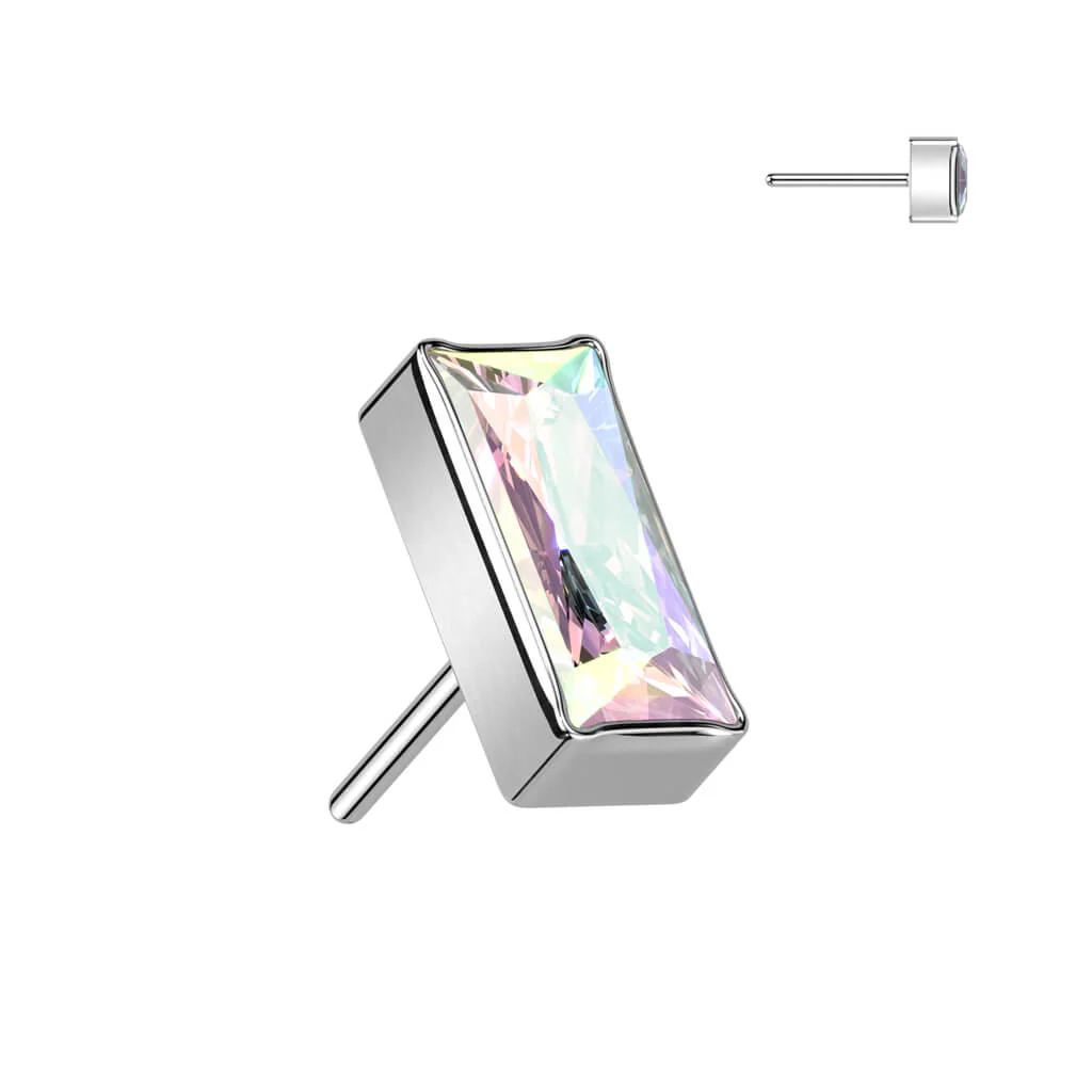 Titanium top rectangular zirconia Push-In - Image 2
