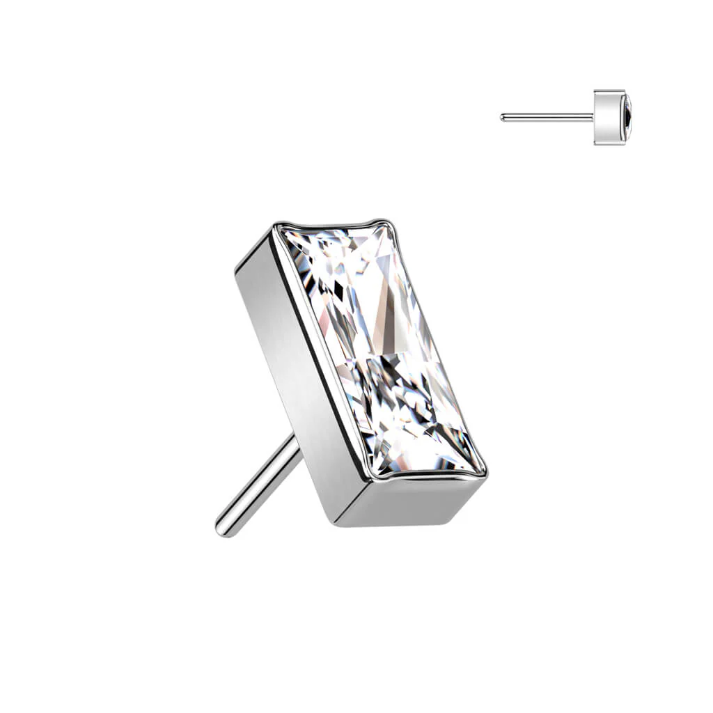 Titanium top rectangular zirconia Push-In - Image 3