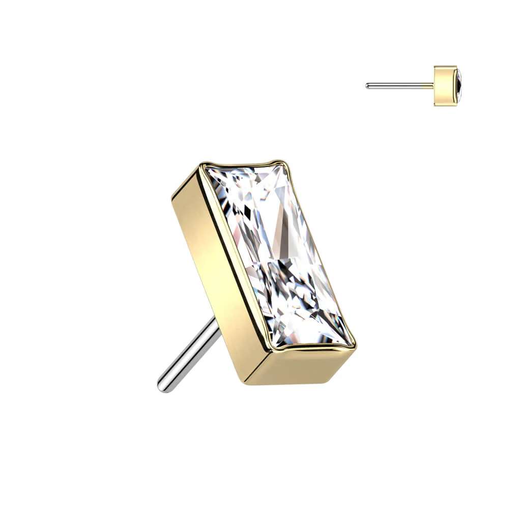 Titanium top rectangular zirconia Push-In - Image 4