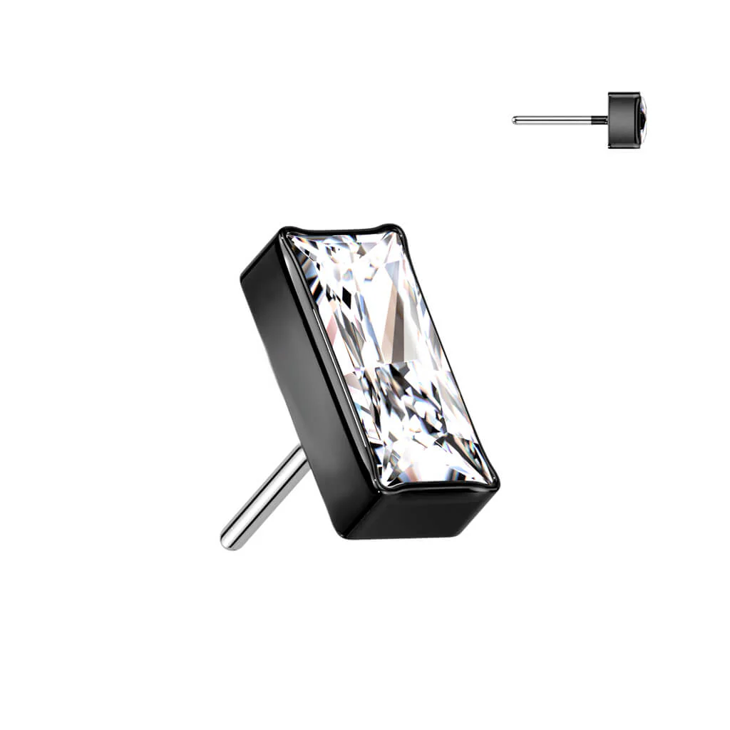 Titanium top rectangular zirconia Push-In - Image 5