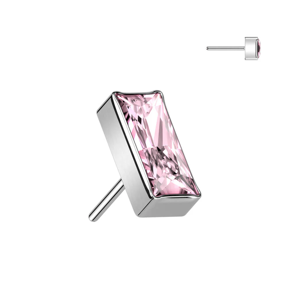 Titanium top rectangular zirconia Push-In - Image 6