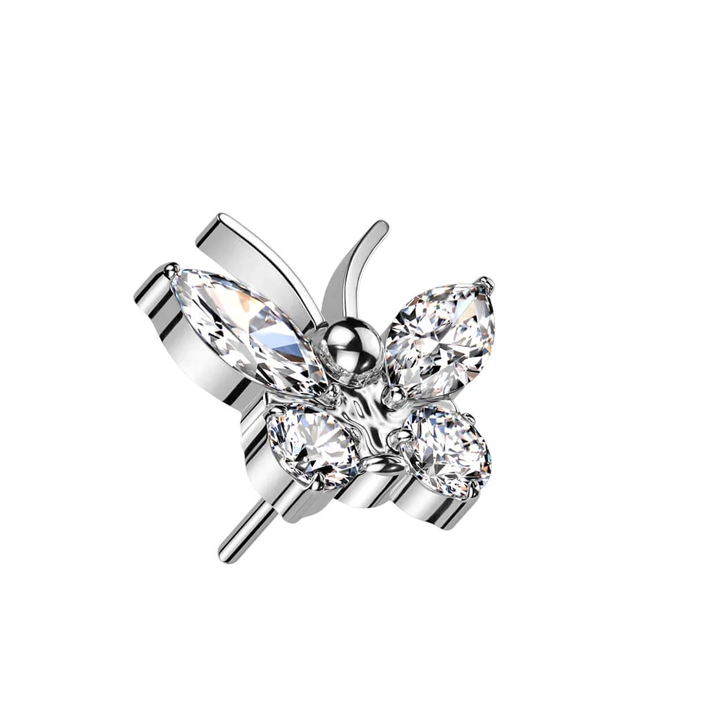 Top Butterfly Zirconia Push-In - Image 3