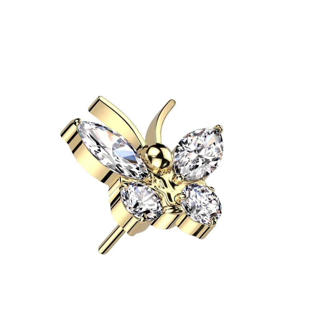 Top Butterfly Zirconia Push-In - Image 4