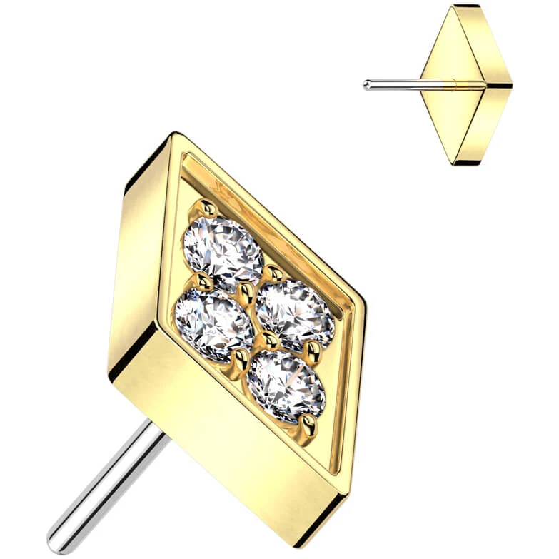 Titanium Diamand Cut Zirconia Push-In - Image 3