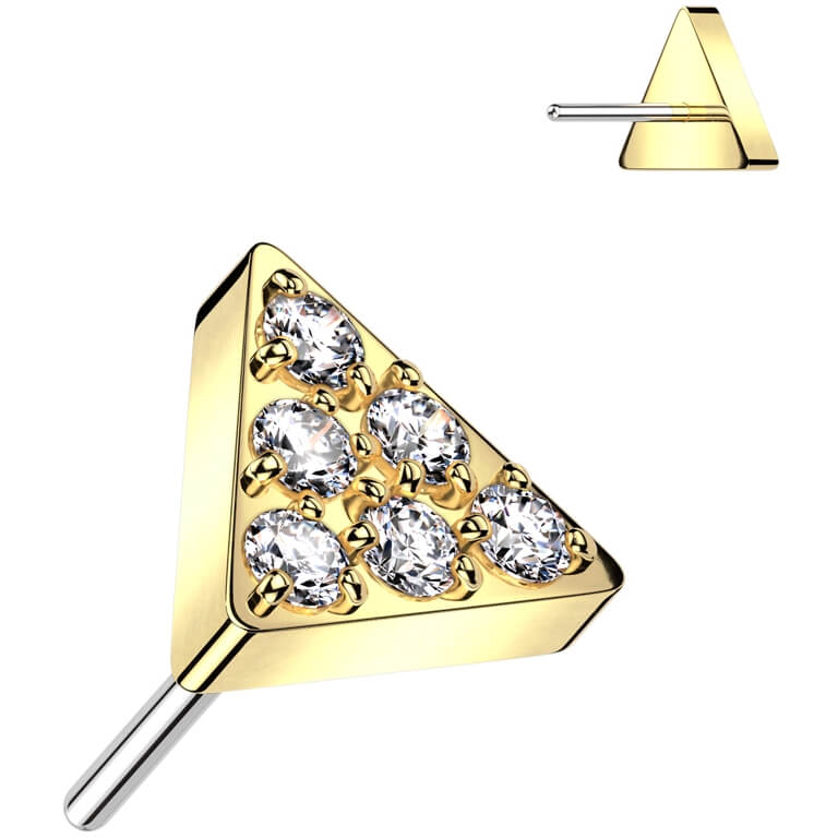 Titanium Triangle Zirconia Push-In - Image 3