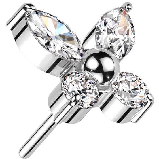 Titanium Butterfly Zirconia Push-In - Image 3