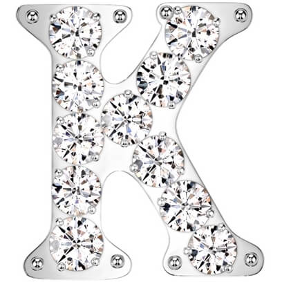 Titanium top alphabet initial zirconia Push-In - Image 13