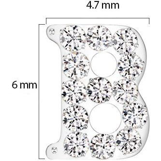 Titanium top alphabet initial zirconia Push-In - Image 2